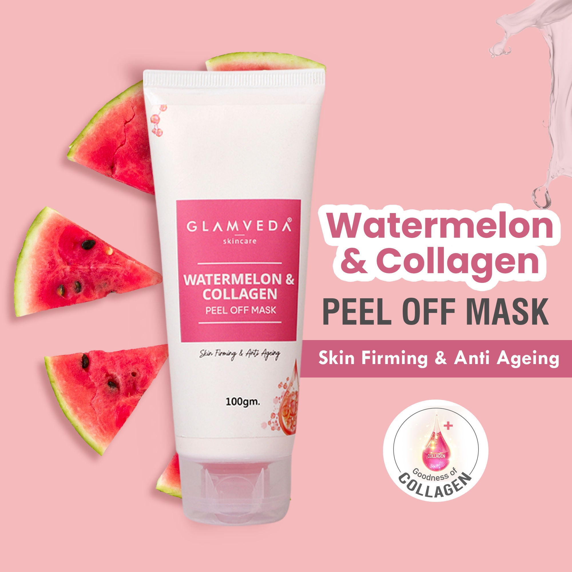 Watermelon & Collagen Skin Firming & Anti Ageing Peel Off Mask