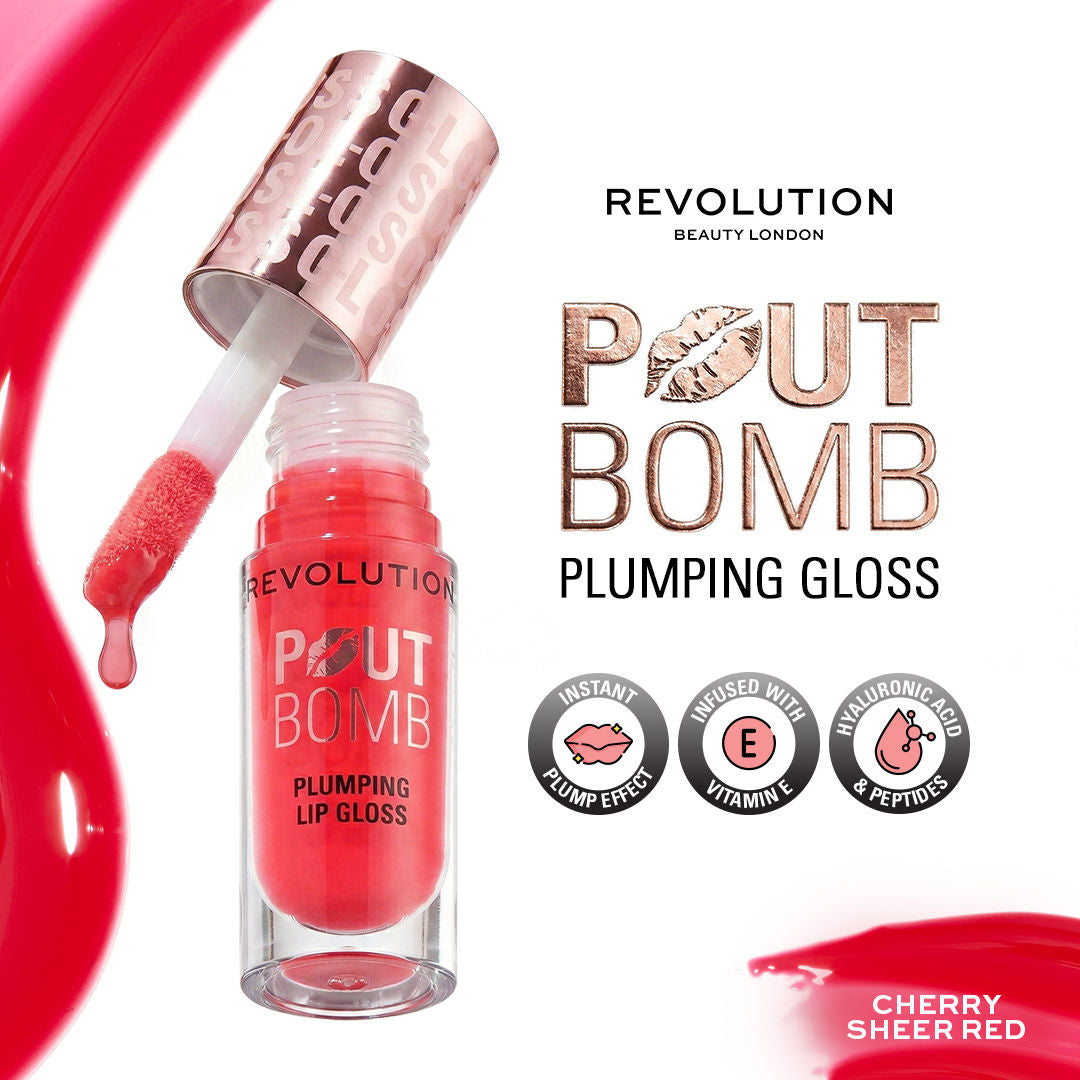 Pout Bomb Plumping Gloss - Cherry Sheer Red