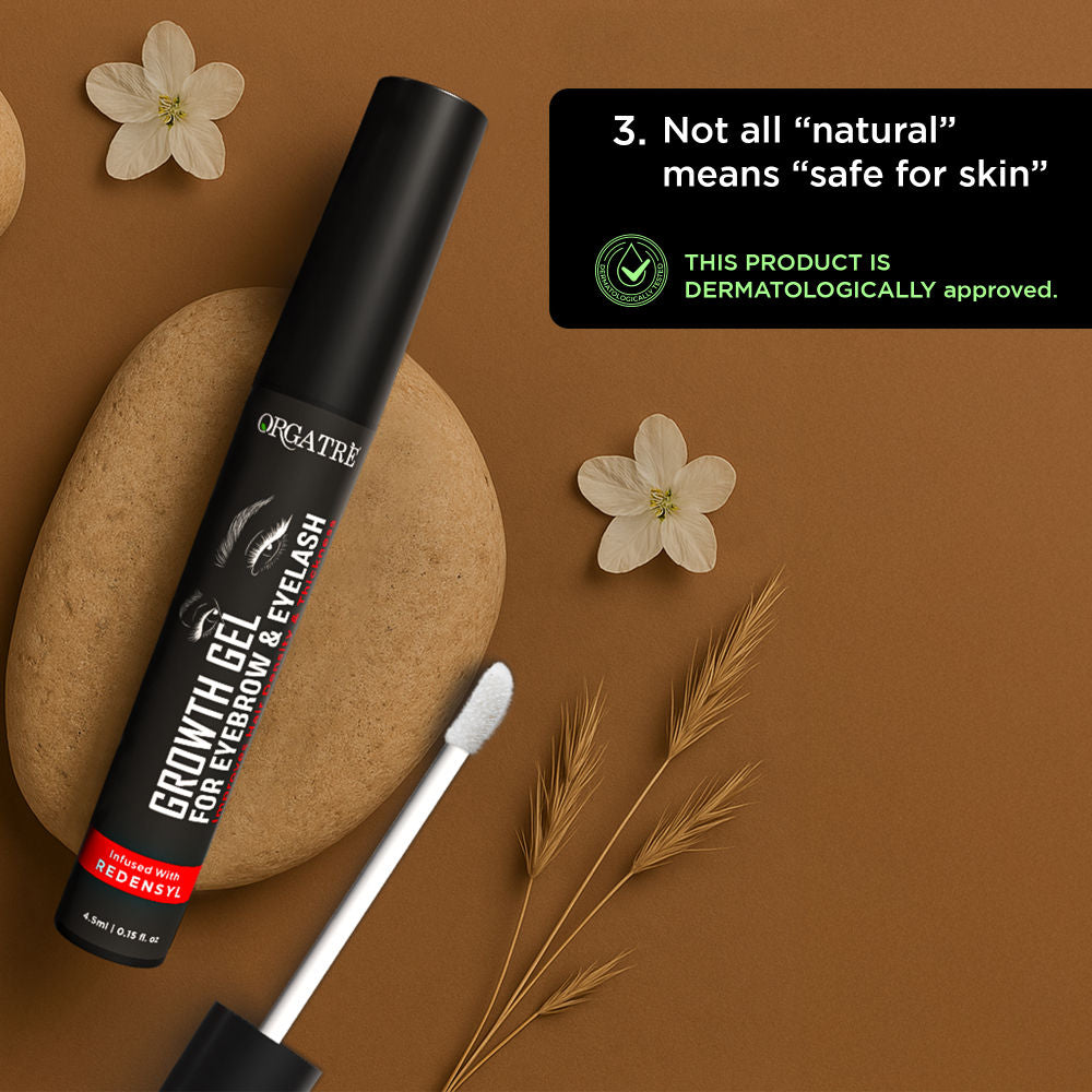 Growth Eyebrow & Eyelash Gel for Women - Redensyl-Infused for Thicker, Fuller Brows & Lashes