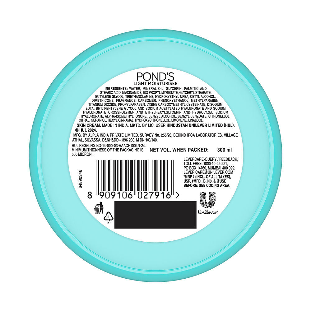 Light Moisturiser Non-Oily Fresh Feel With Vitamin E + Glycerine