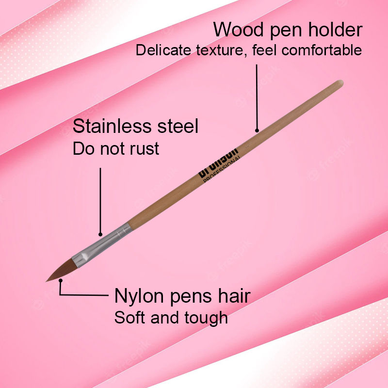 Nail Art Acrylic Brush Set For Liquid And Powder No.10