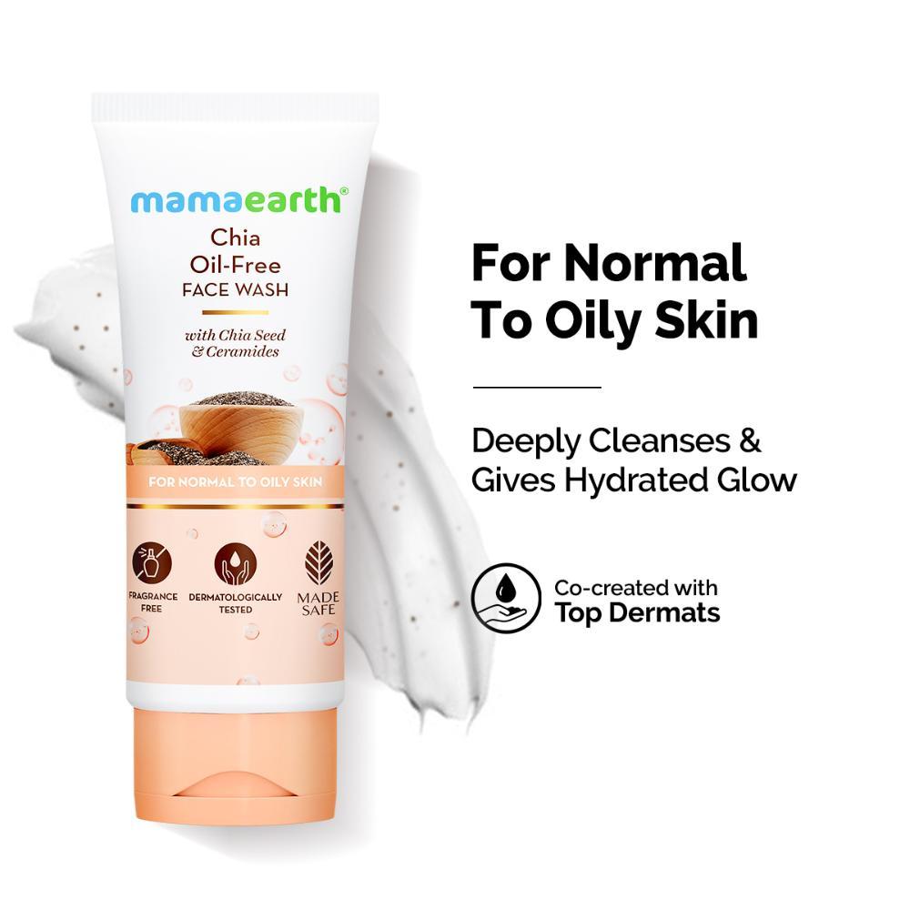 Chia Seed and Ceramides Oil-Free Face Wash for a Hydrated Glow