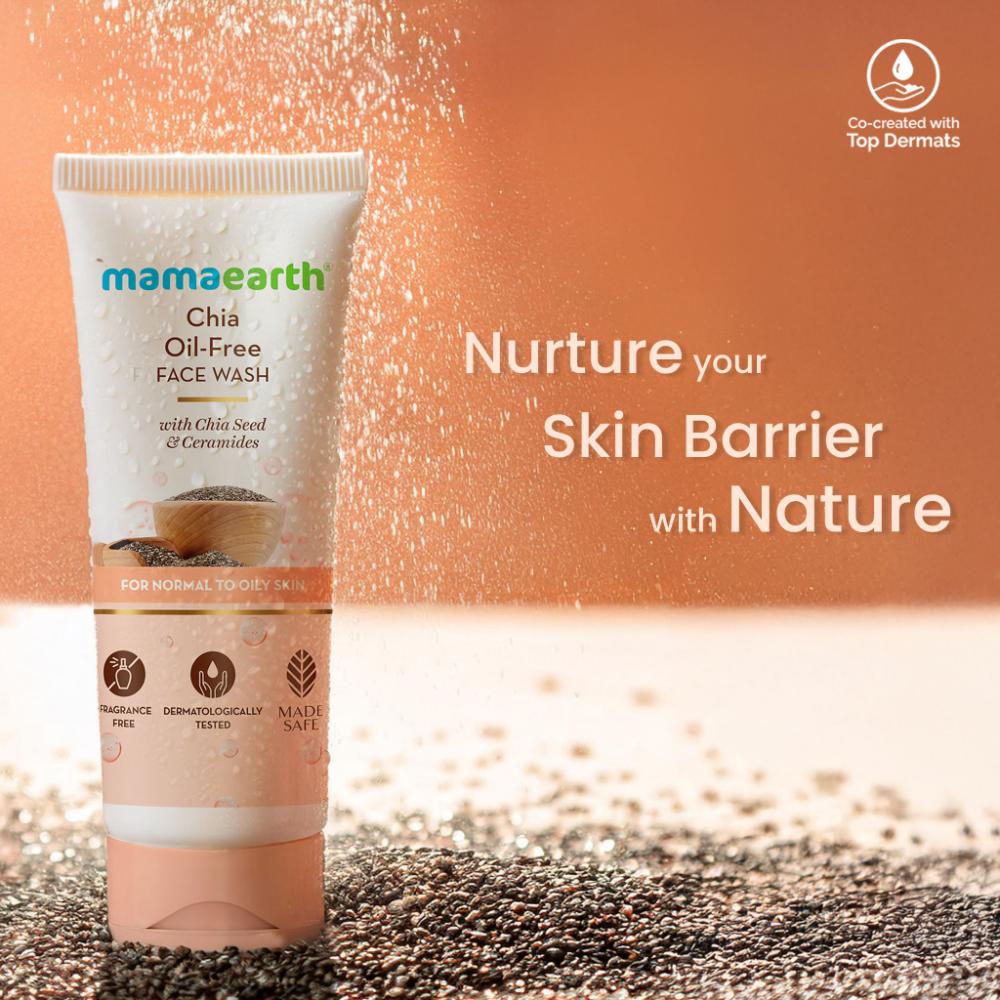Chia Seed and Ceramides Oil-Free Face Wash for a Hydrated Glow