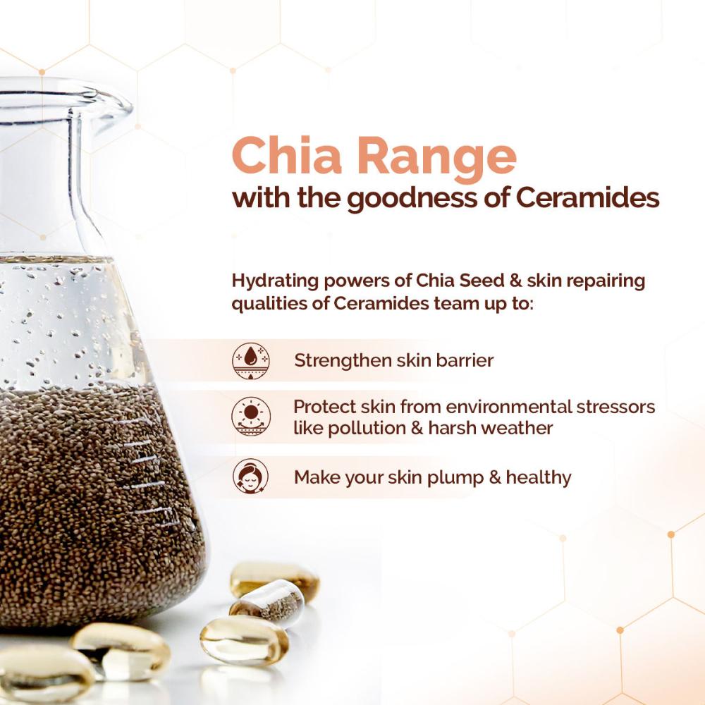 Chia Seed and Ceramides Oil-Free Face Wash for a Hydrated Glow