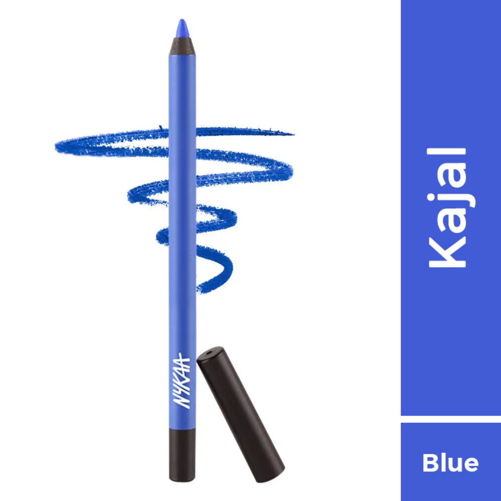 Nykaa Glamoreyes Waterproof & Smudgeproof Shimmer Eye Pencil - Blue Hex 01