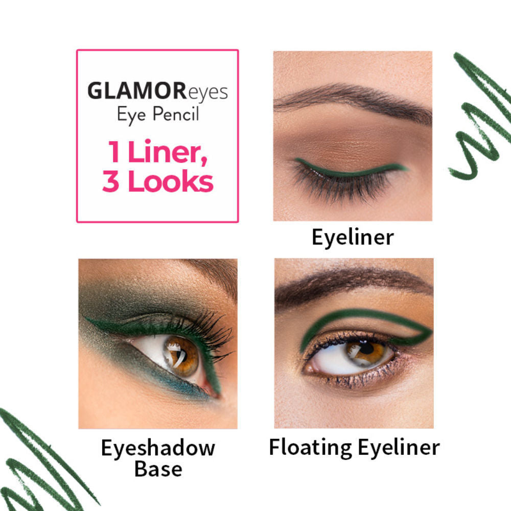 Nykaa Glamoreyes Waterproof & Smudgeproof Shimmer Eye Pencil