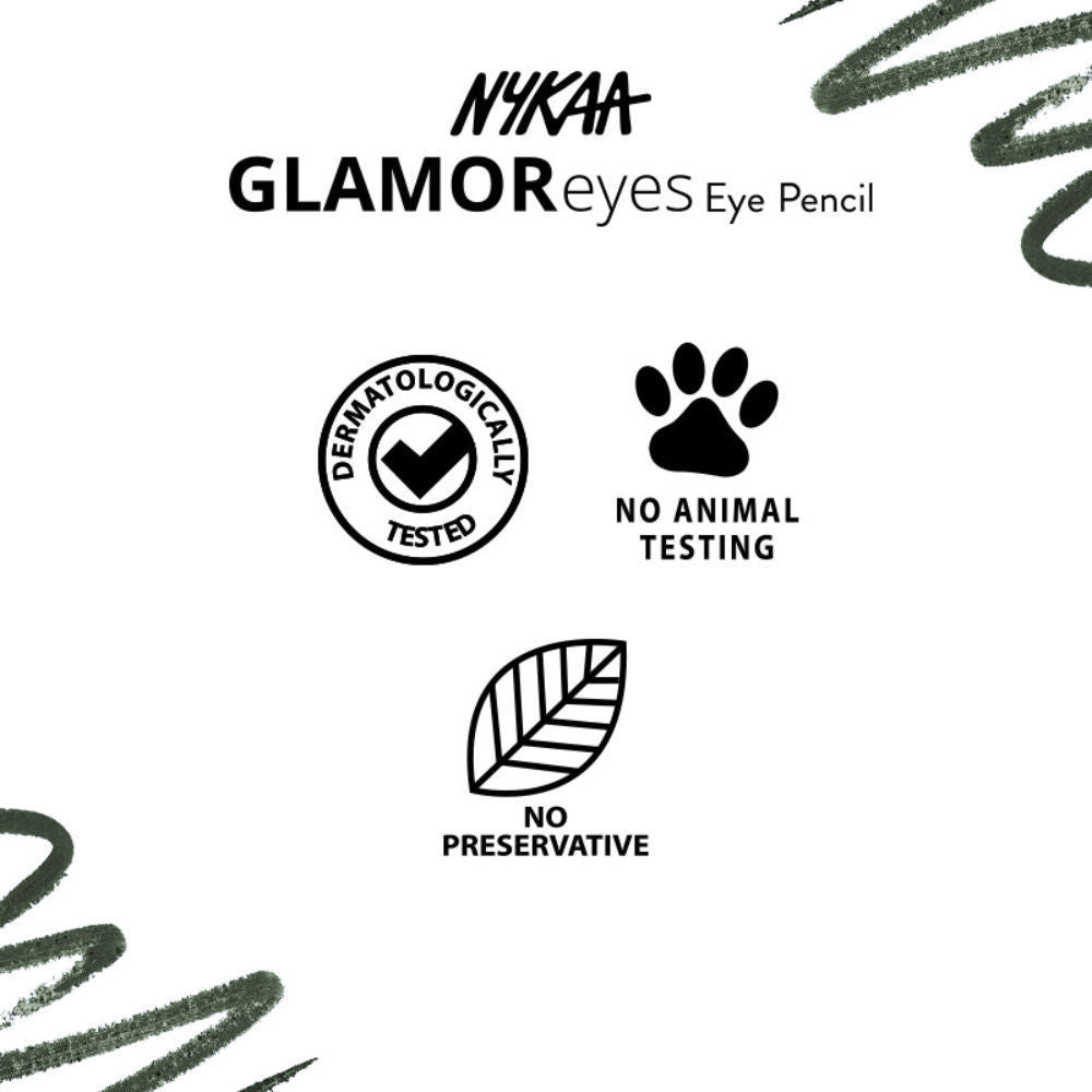 Nykaa Glamoreyes Waterproof & Smudgeproof Shimmer Eye Pencil