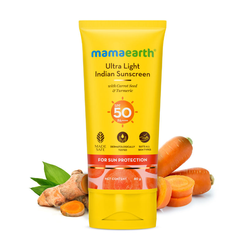 Ultra Light Indian Sunscreen SPF 50 PA++++ With Turmeric & Carrot S... - In-Vivo tested