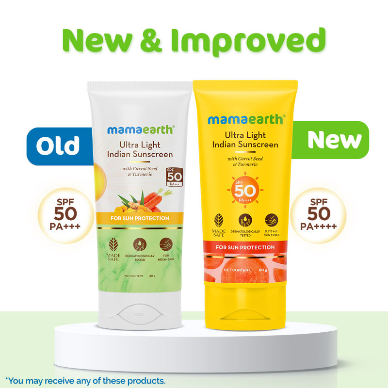Ultra Light Indian Sunscreen SPF 50 PA++++ With Turmeric & Carrot S... - In-Vivo tested