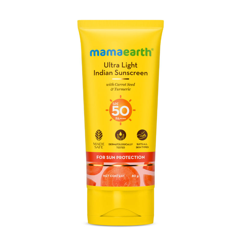 Ultra Light Indian Sunscreen SPF 50 PA++++ With Turmeric & Carrot S... - In-Vivo tested