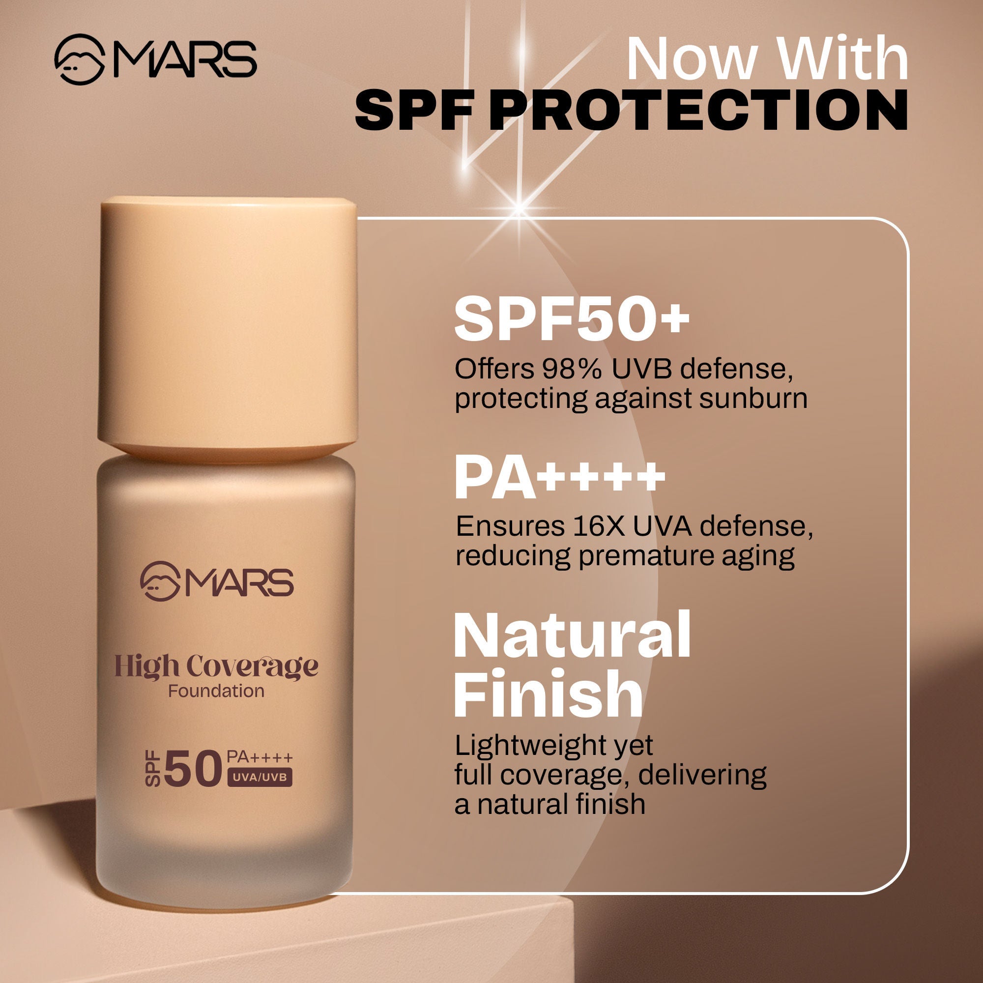 SPF50 PA++++ High Coverage Liquid Foundation