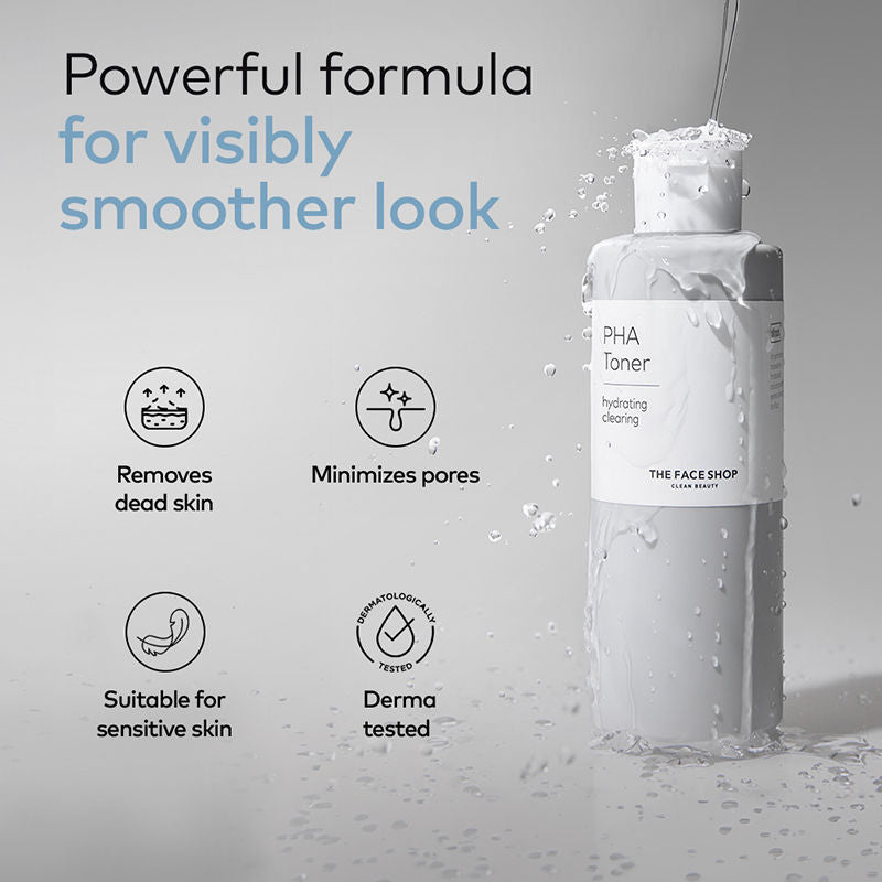 PHA Toner with Hyaluronic Acid – Liquid Exfoliant & Hydrates Skin to Improve Texture