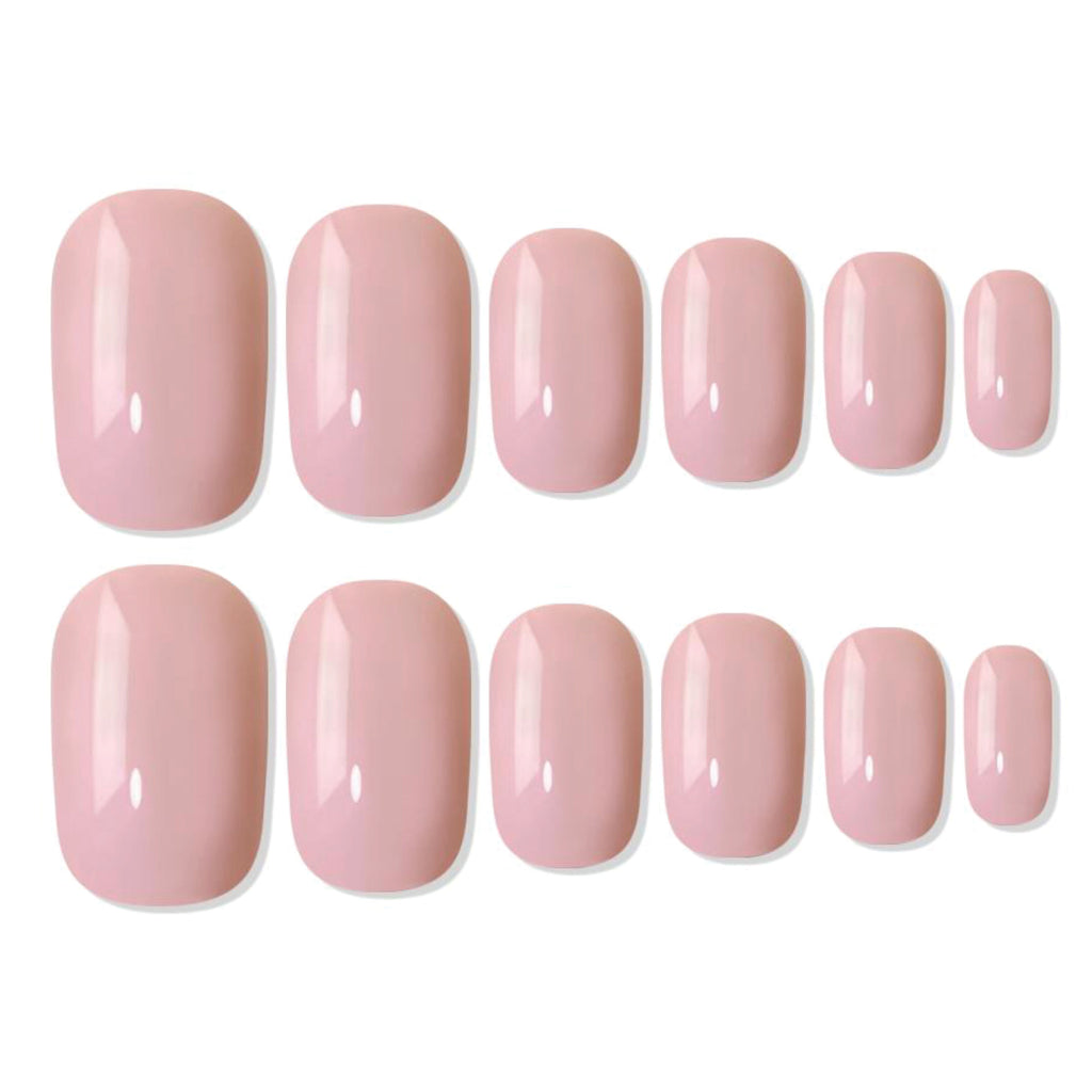 Reusable Square Press On Nails - Pink