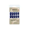 Reusable Square Press On Nails - Blue