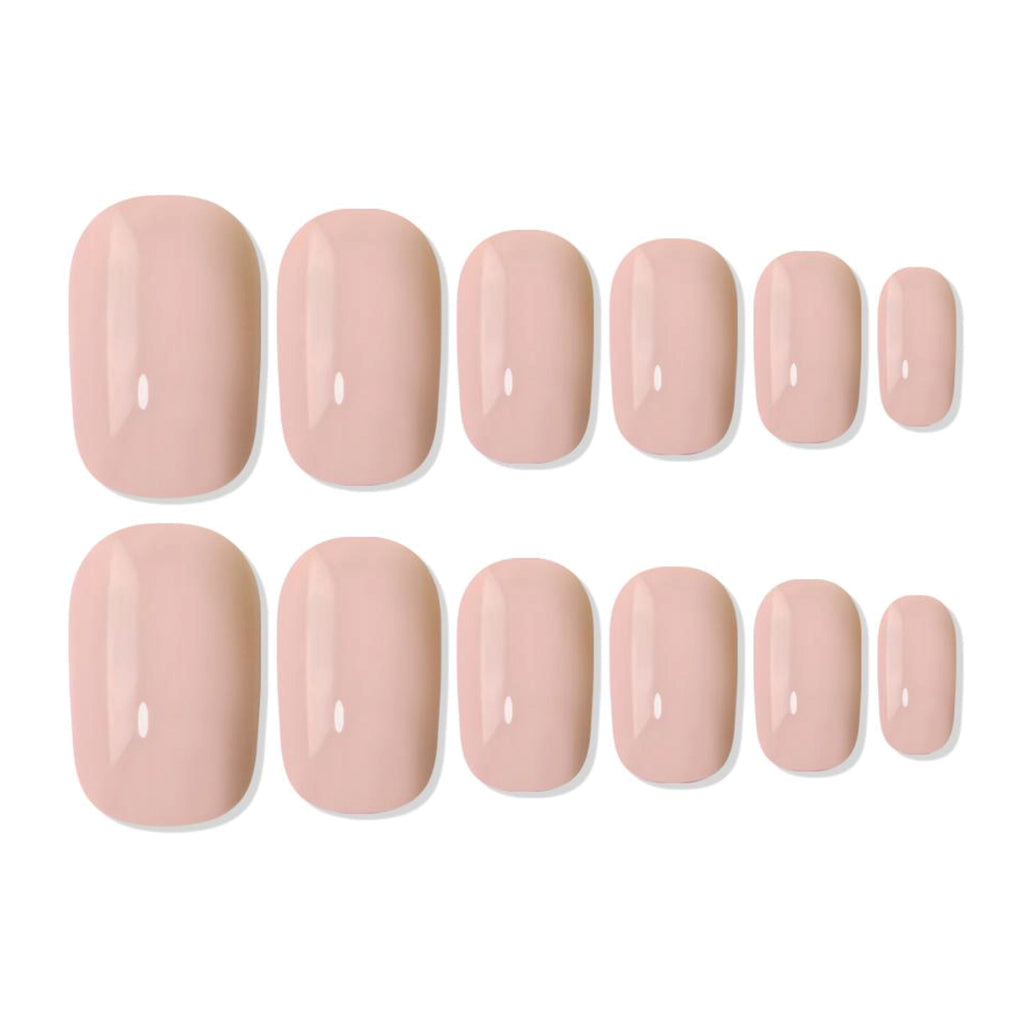 Reusable Square Press On Nails - Peach