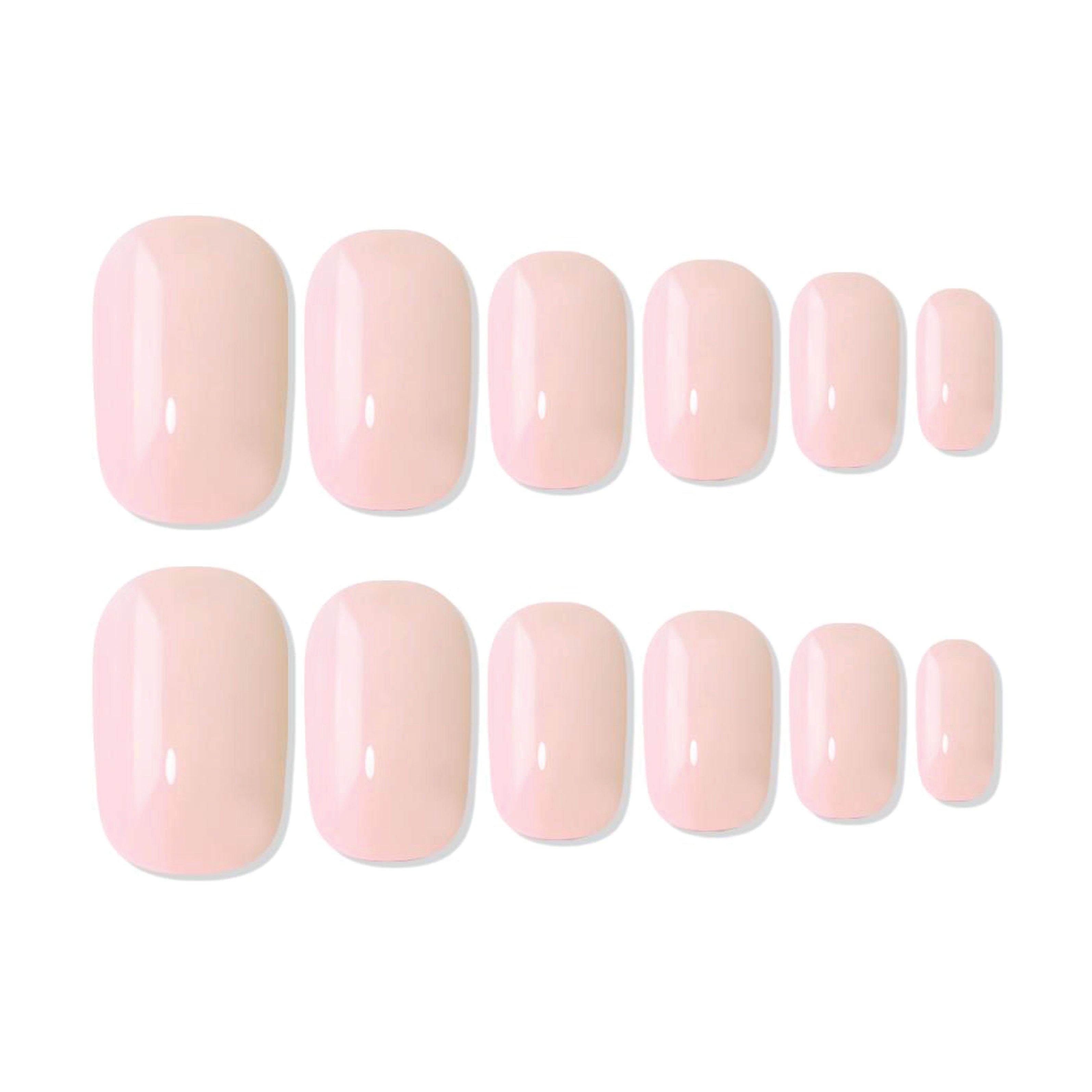 Reusable Square Press On Nails - Beige