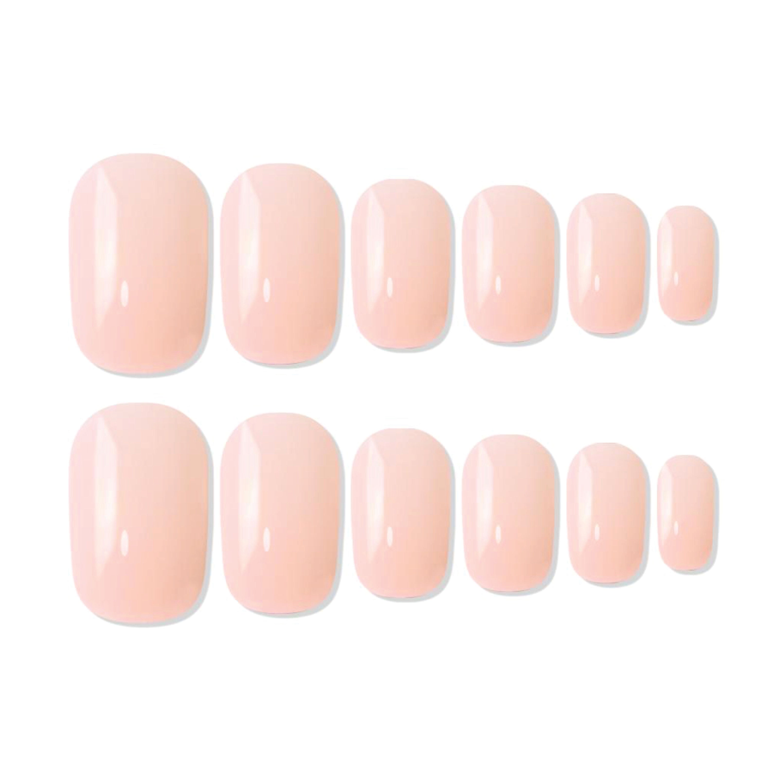 Reusable Square Press On Nails - Pink