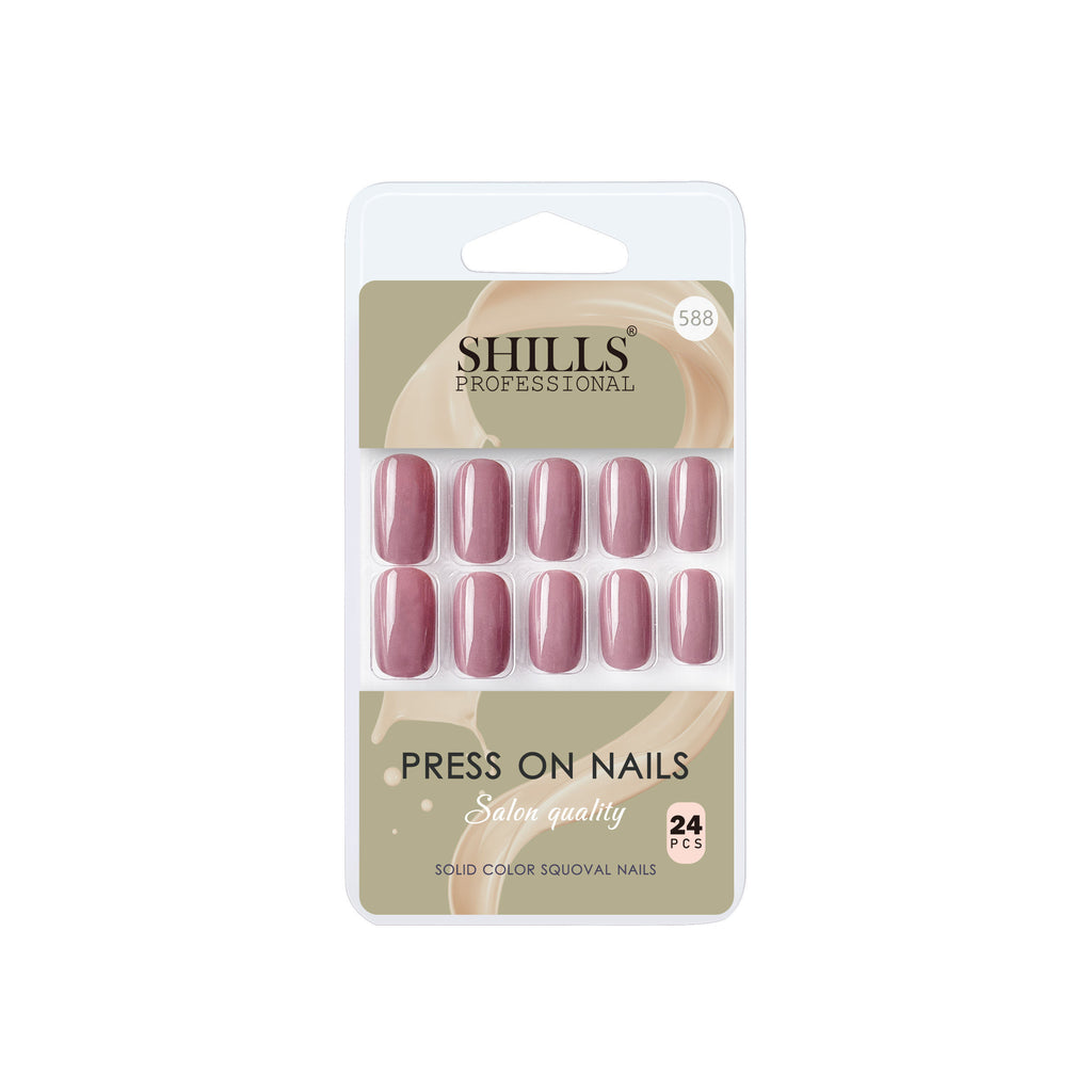 Reusable Square Press On Nails - Lavender