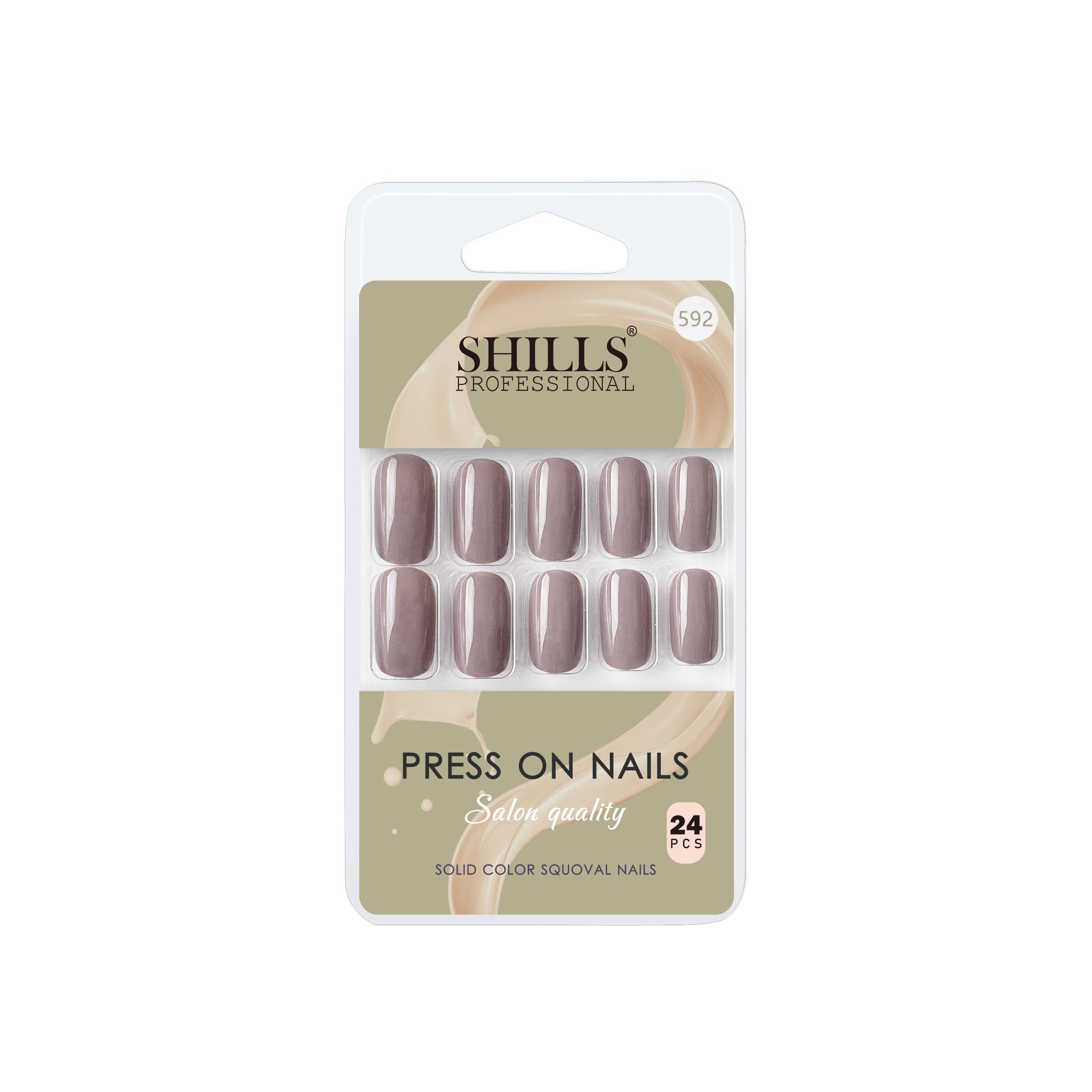 Reusable Square Press On Nails - Lavender