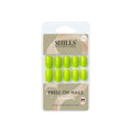 Reusable Square Press On Nails - Green