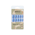 Reusable Square Press On Nails - Blue