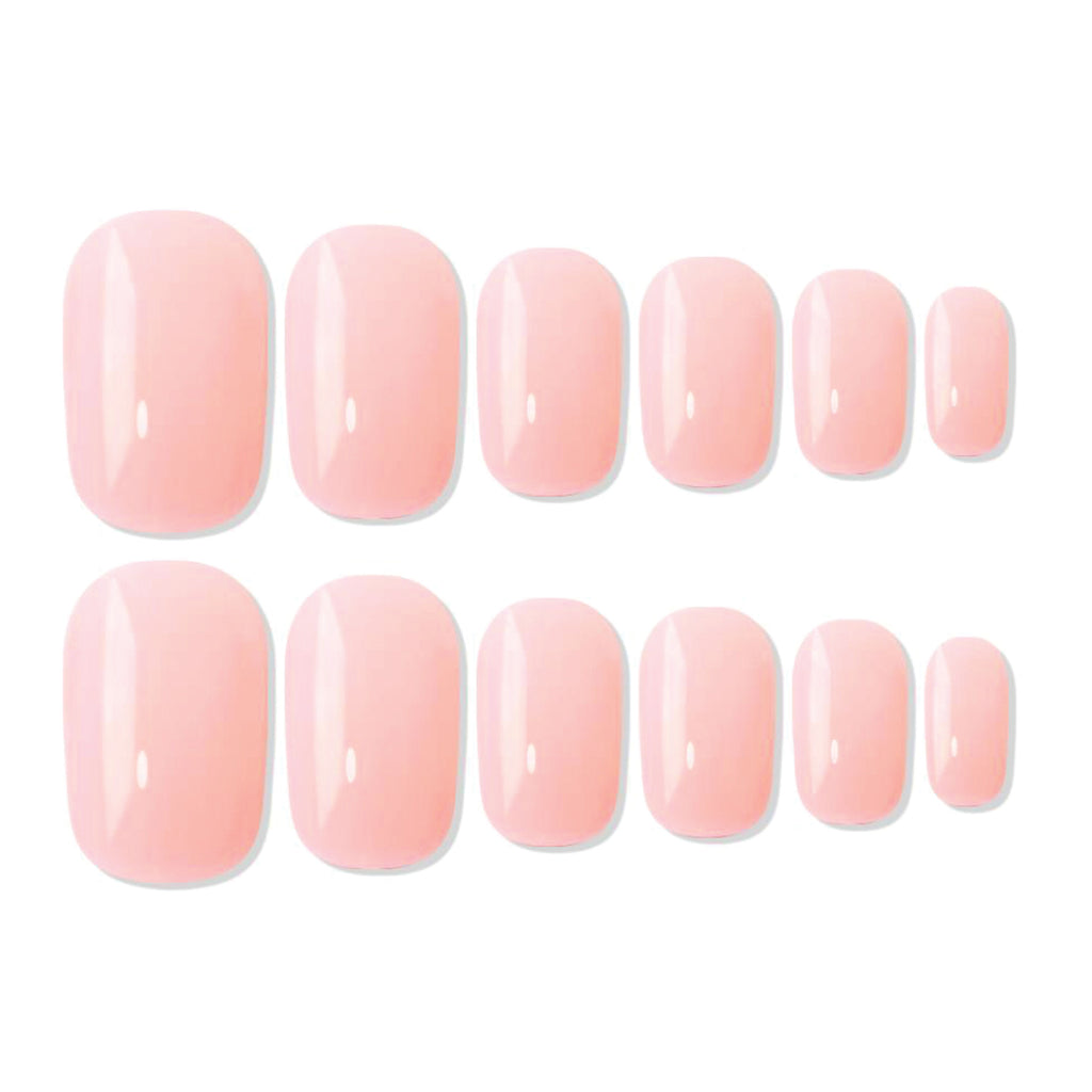 Reusable Square Press On Nails - Peach