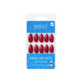 Reusable Almond Press On Nails - Red