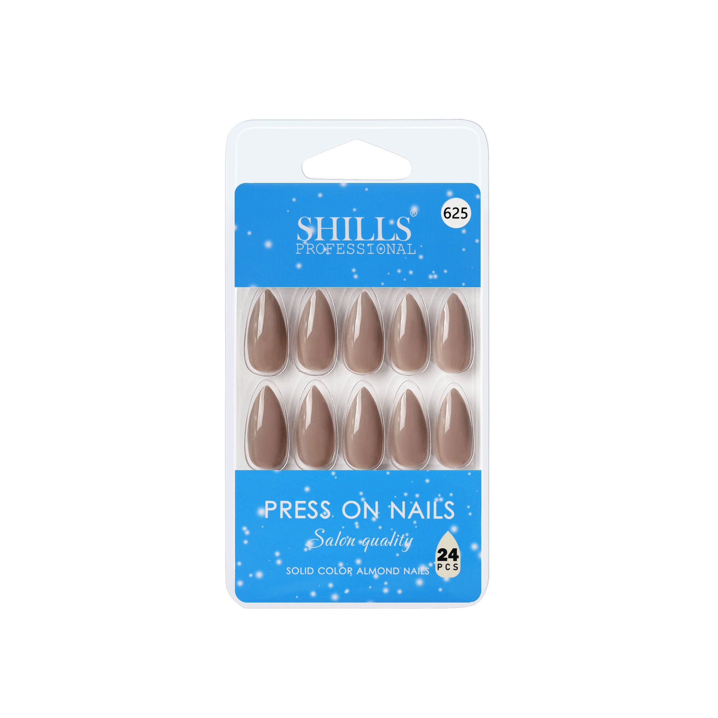 Reusable Almond Press On Nails - Nude