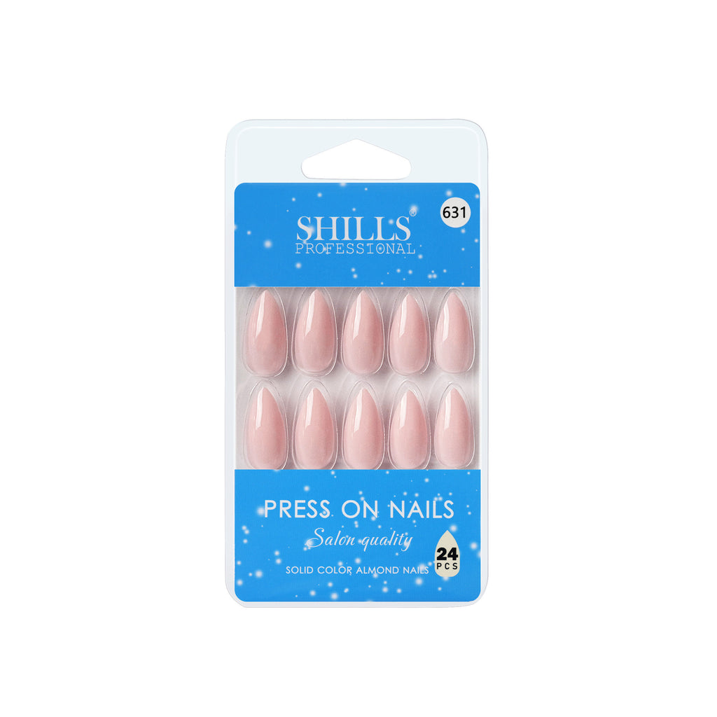 Reusable Almond Press On Nails - Pink