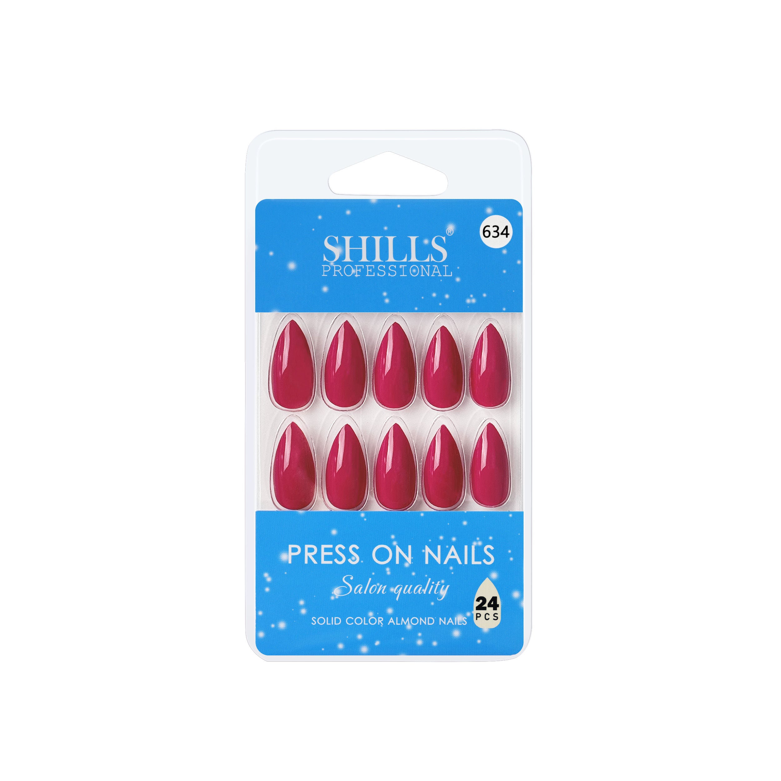 Reusable Almond Press On Nails - Pink