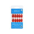 Reusable Almond Press On Nails - Red