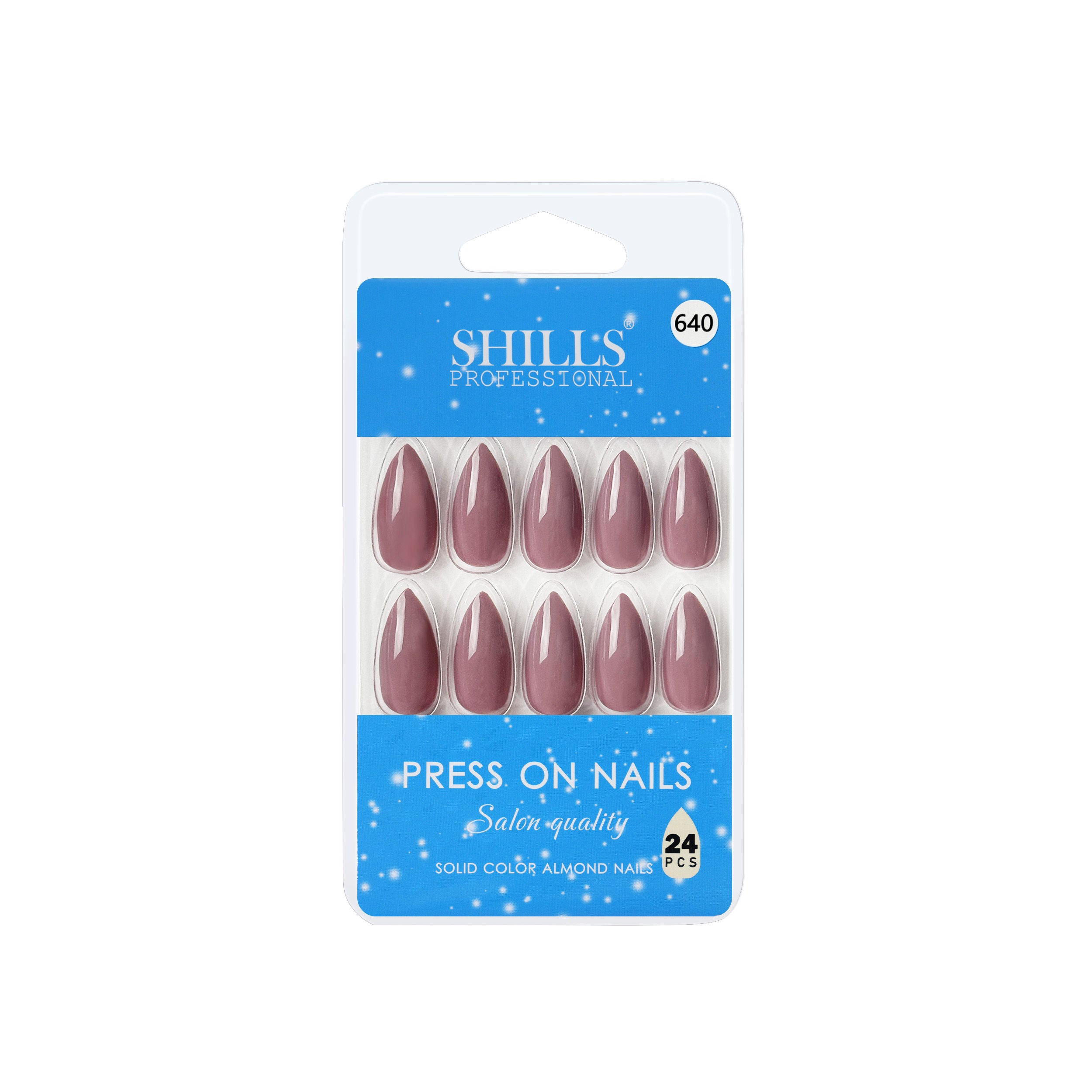 Reusable Almond Press On Nails - Lavender