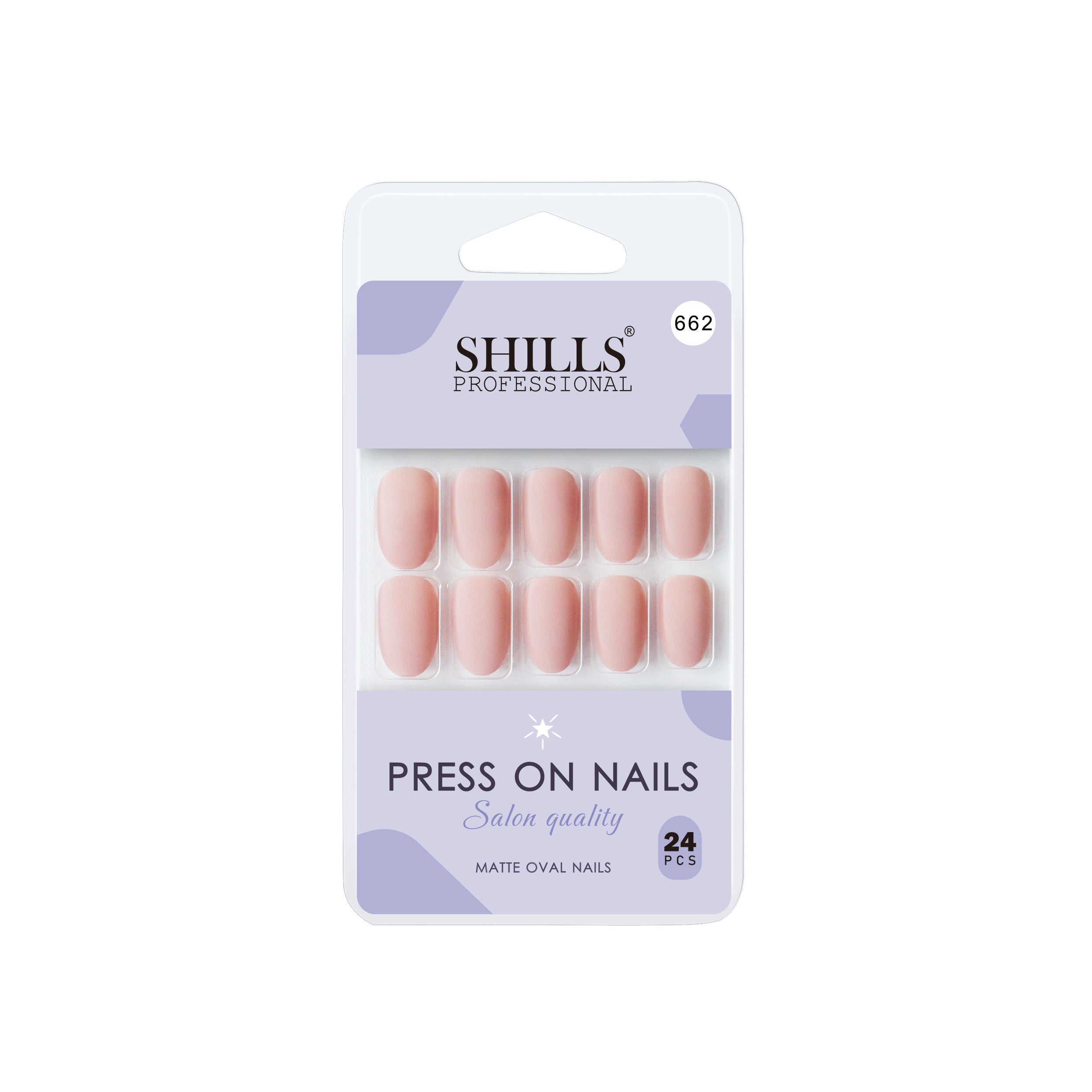 Reusable Oval Press On Nails - Peach