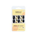 Reusable Oval Press On Nails - Black