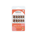 Reusable French Square Press On Nails - Brown