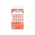 Reusable French Square Press On Nails - Beige