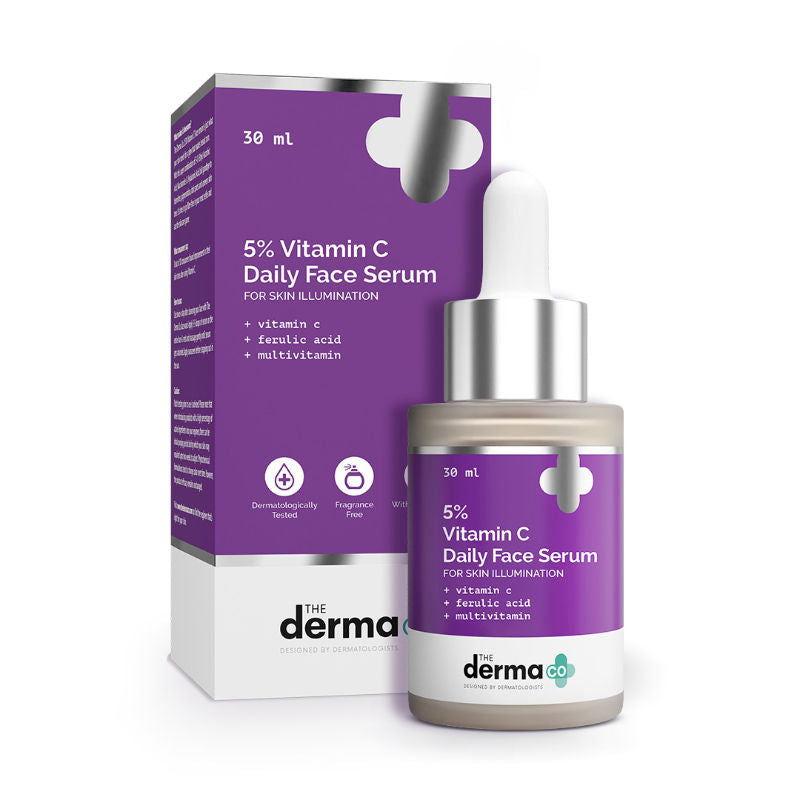 5% Vitamin C Daily Face Serum With Ferulic Acid & Multivitamin For Skin Illumination