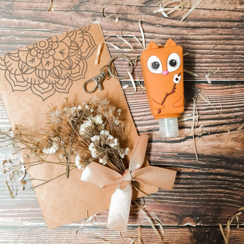 Nutty Holder With Sanitizer