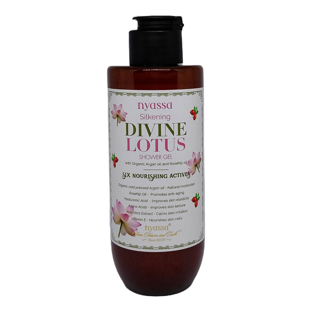 Silkening Divine Lotus Shower Gel With Organic Oil And Rosehip Oil