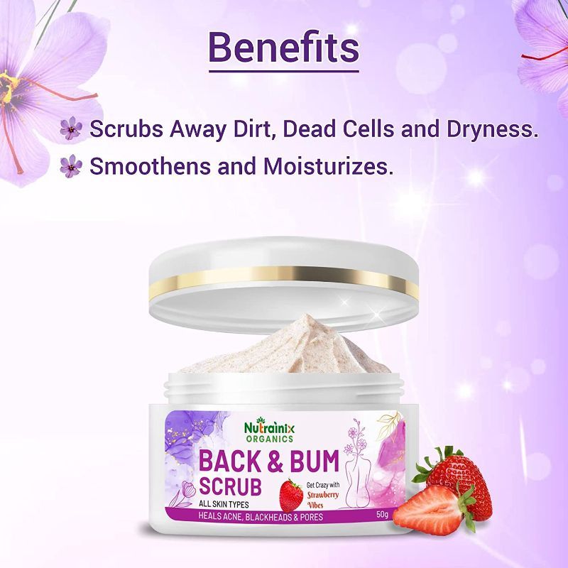 Organics Back & Bum Dark Spots Removal Scrub Reduce Acne Spot