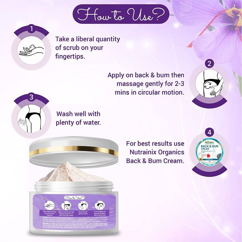 Organics Back & Bum Dark Spots Removal Scrub Reduce Acne Spot