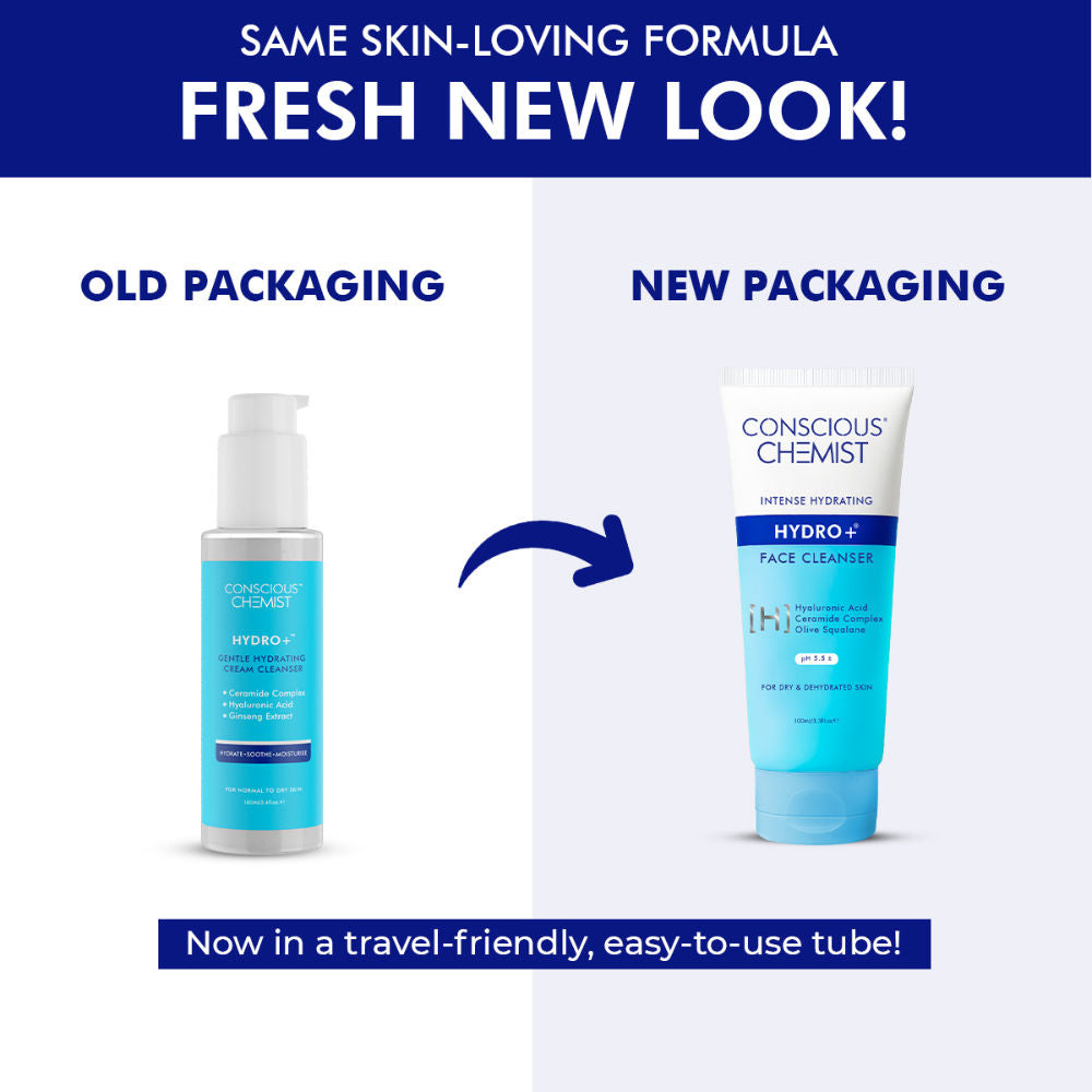 Gentle Hydrating Face Wash For Dry Skin with Hyaluronic Acid and Ceramides