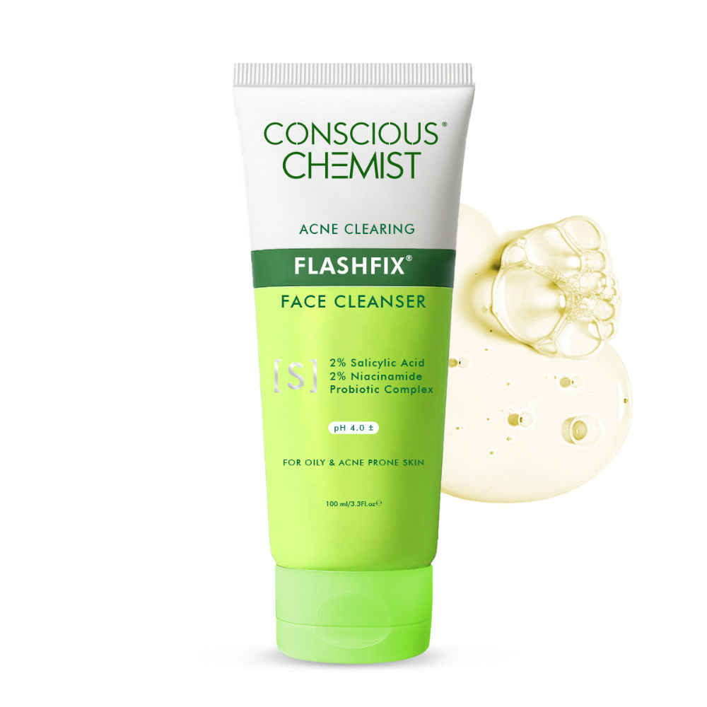 Salicylic Acid Face Wash For Oily Acne Prone Skin With Glycolic Acid &CICA Extract