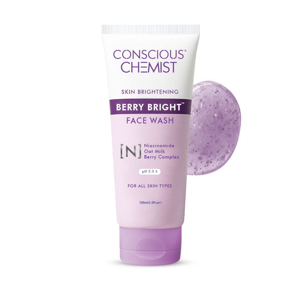 Berry Bright Soothing & Calming Face Cleanser with Niacinamide, Berry Extracts