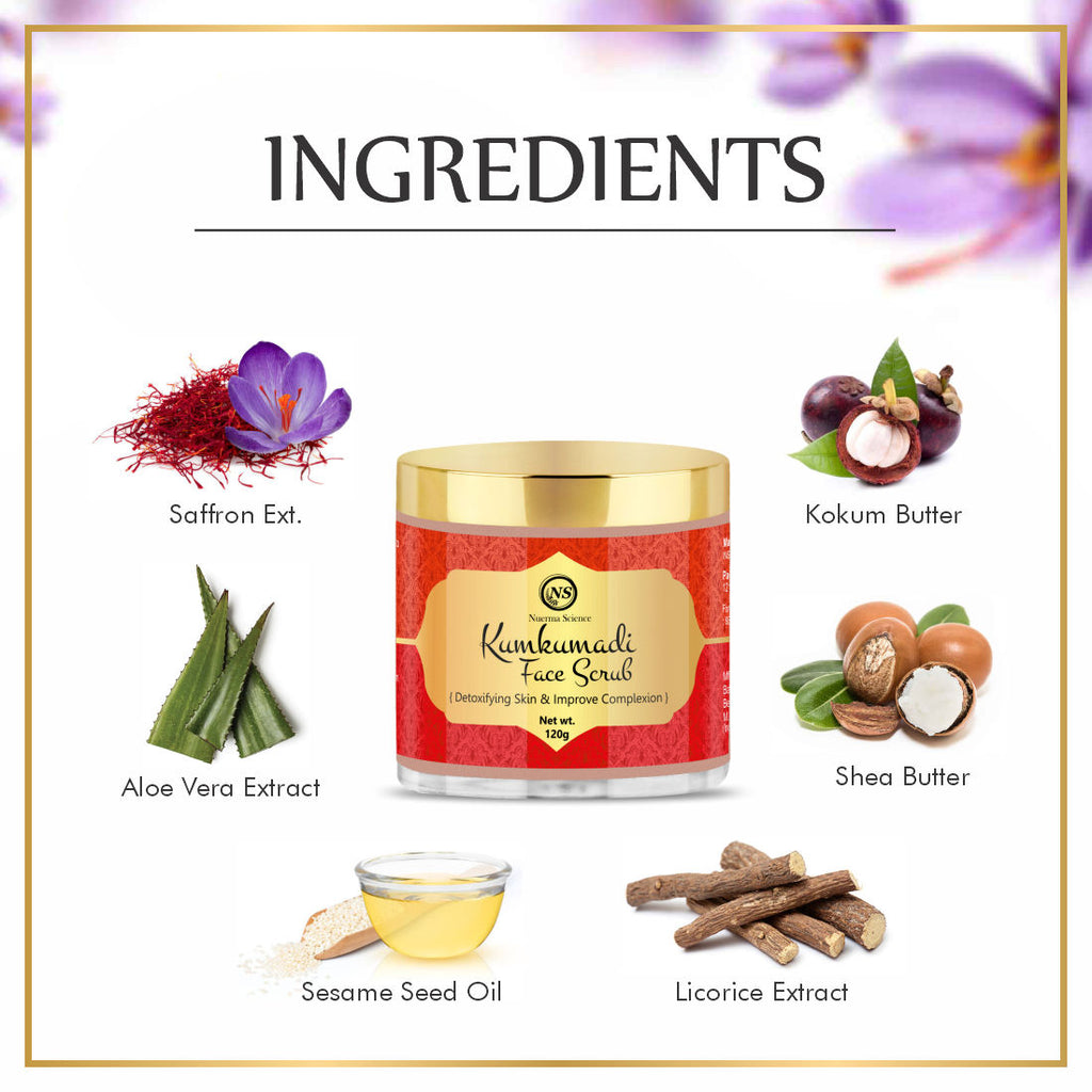 Kumkumadi Saffron Face Scrub
