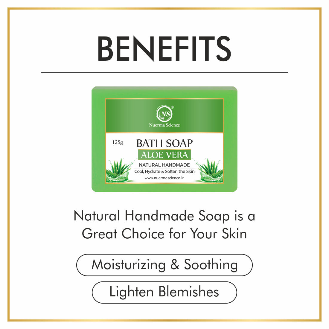 Natural Aloe Vera Handmade Soap