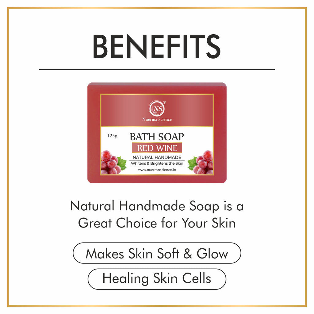 Natural Red Wine Handmade Soap for Anti Ageing
