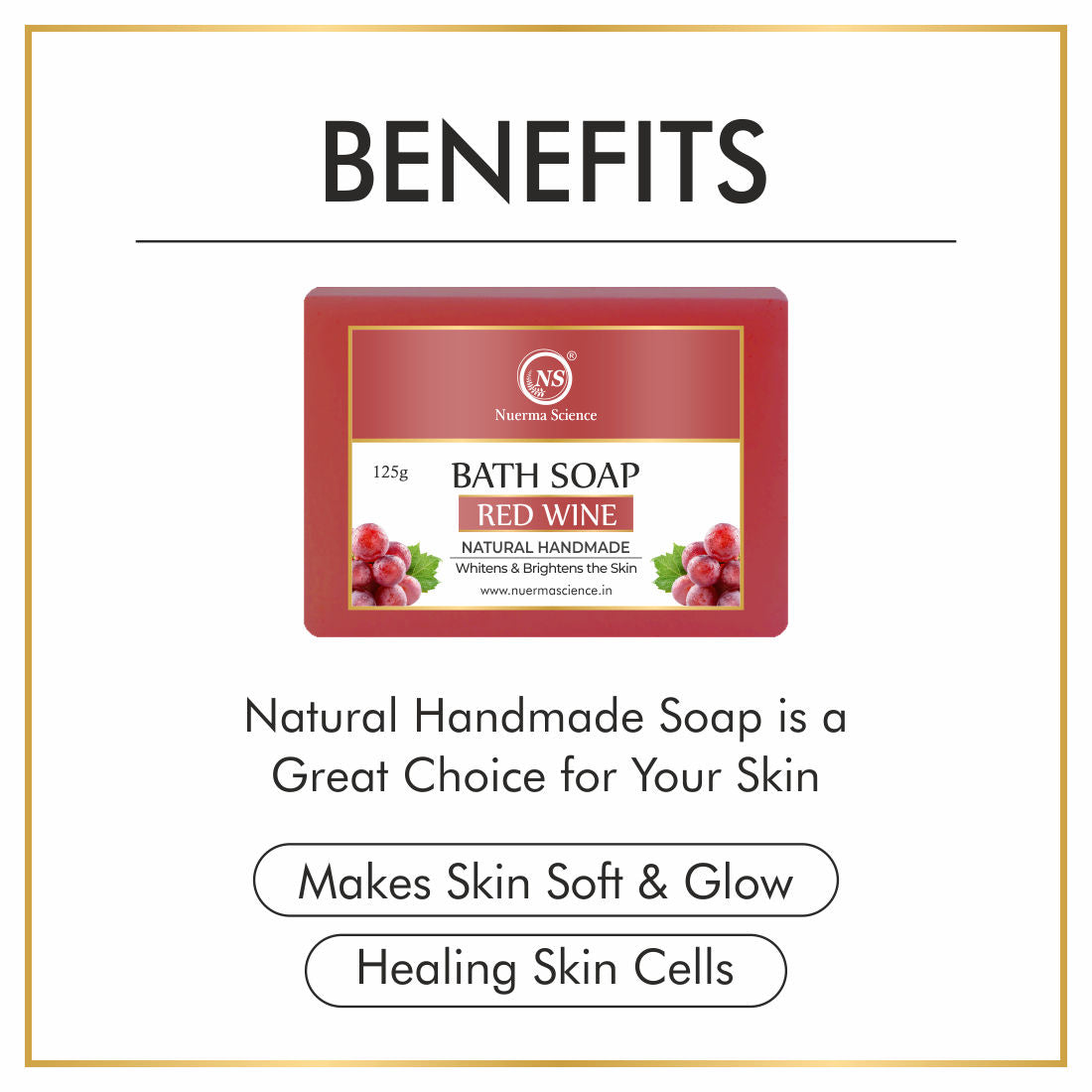 Natural Red Wine Handmade Soap for Anti Ageing