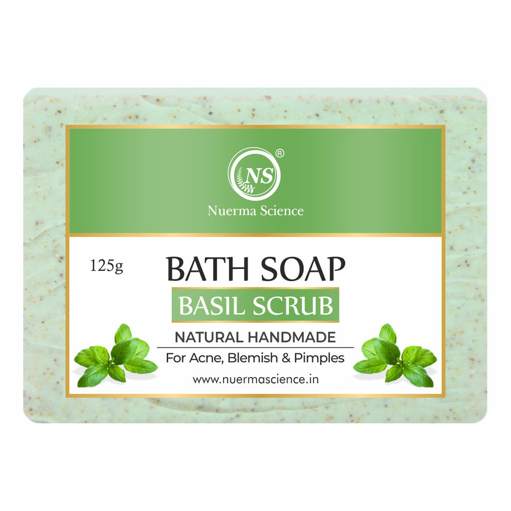 Natural Basil Scrub Soap