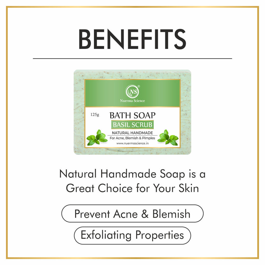 Natural Basil Scrub Soap